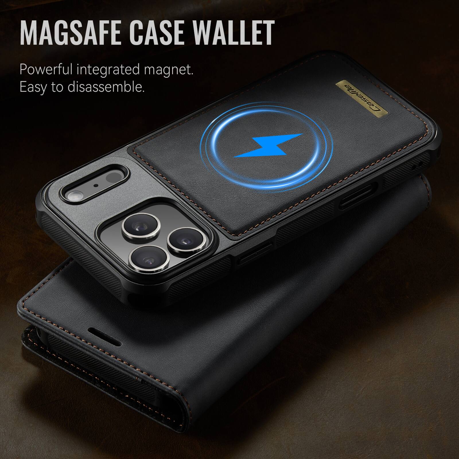 MAGSAFE CASE WALLET

Powerful integrated magnet.  
Easy to disassemble.