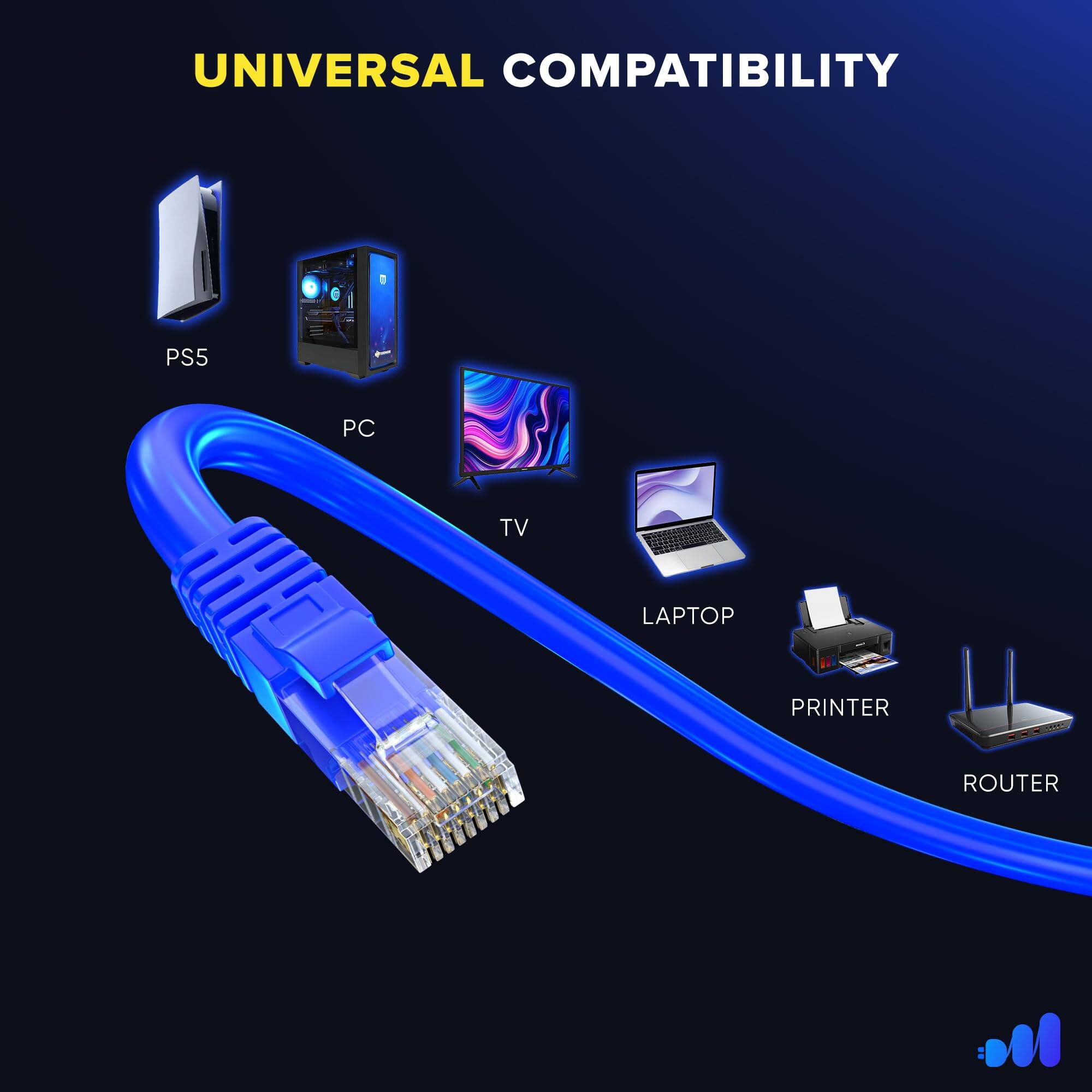 UNIVERSAL COMPATIBILITY

PS5 PC TV LAPTOP PRINTER ROUTER
