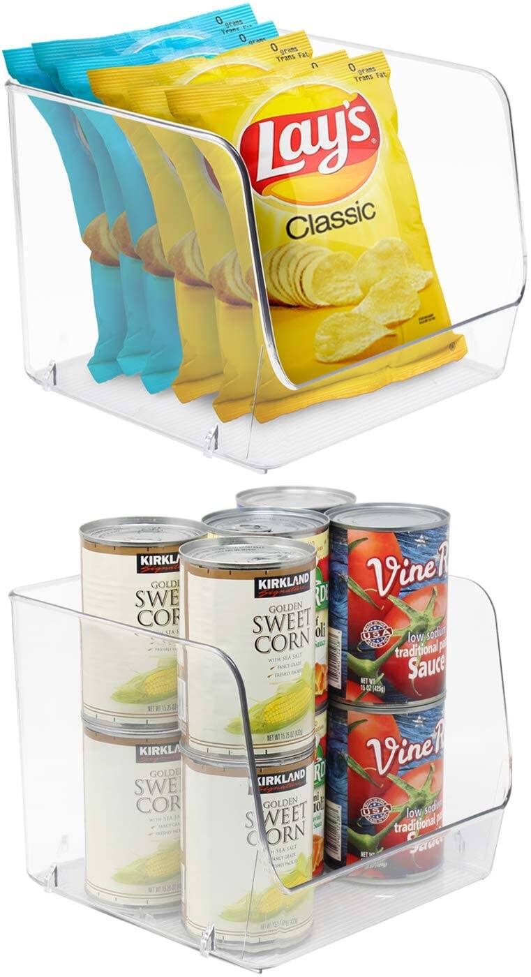 Sure, here is the corrected and grouped text from the image:

**Top Shelf:**
- Lay's Classic
- 0 grams Trans Fat
- 0 grams Trans Fat

**Bottom Shelf:**
- KIRKLAND GOLDEN SWEET CORN
- KIRKLAND GOLDEN SWEET CORN
- Vineyard
- low sodium traditional Sauce
- low sodium traditional Sauce