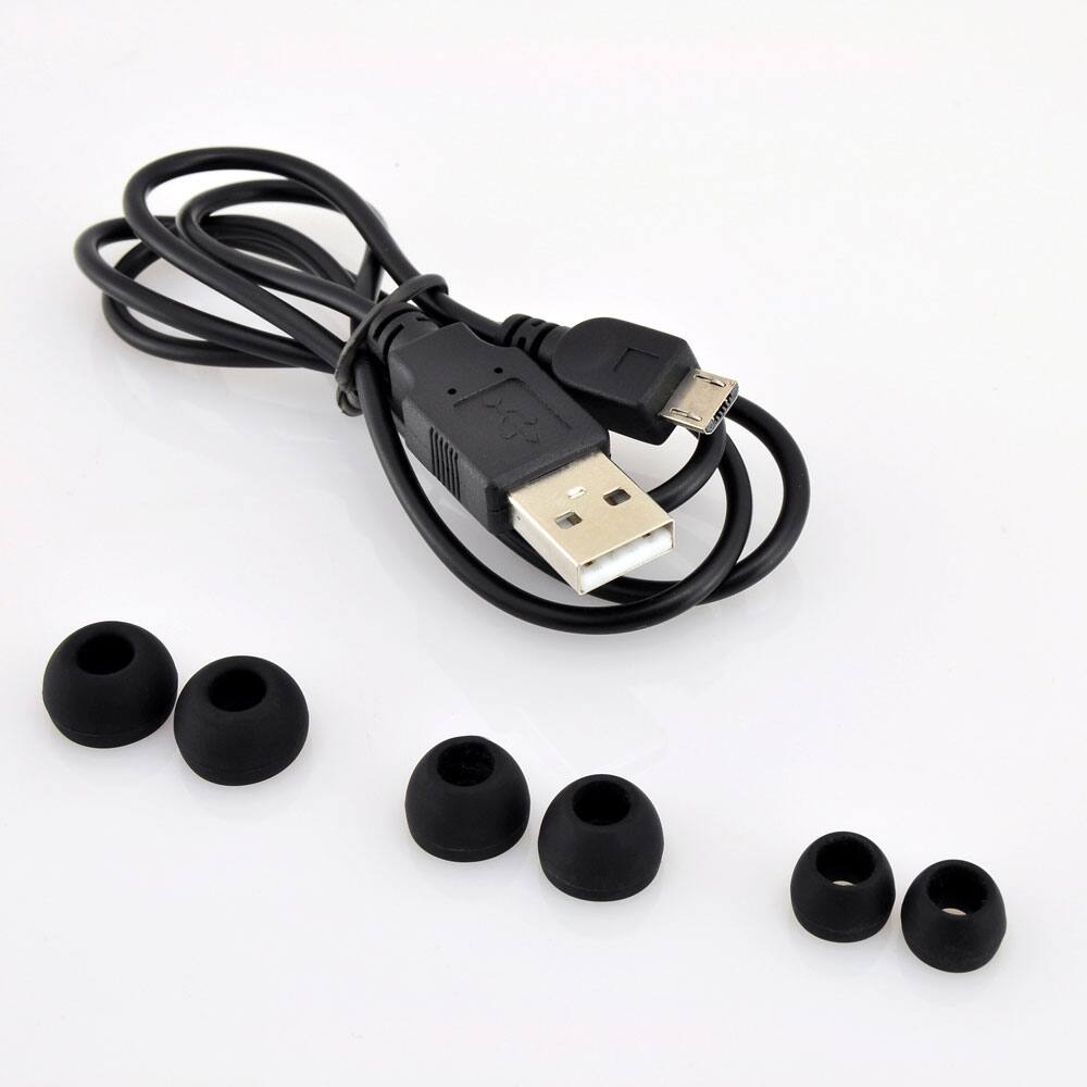 Back. Pyle - Pyle Bluetooth Waterproof Sports Headphones with Mic, Rechargeable Ear-Hook Wireless Earbuds, Silver - Silver.