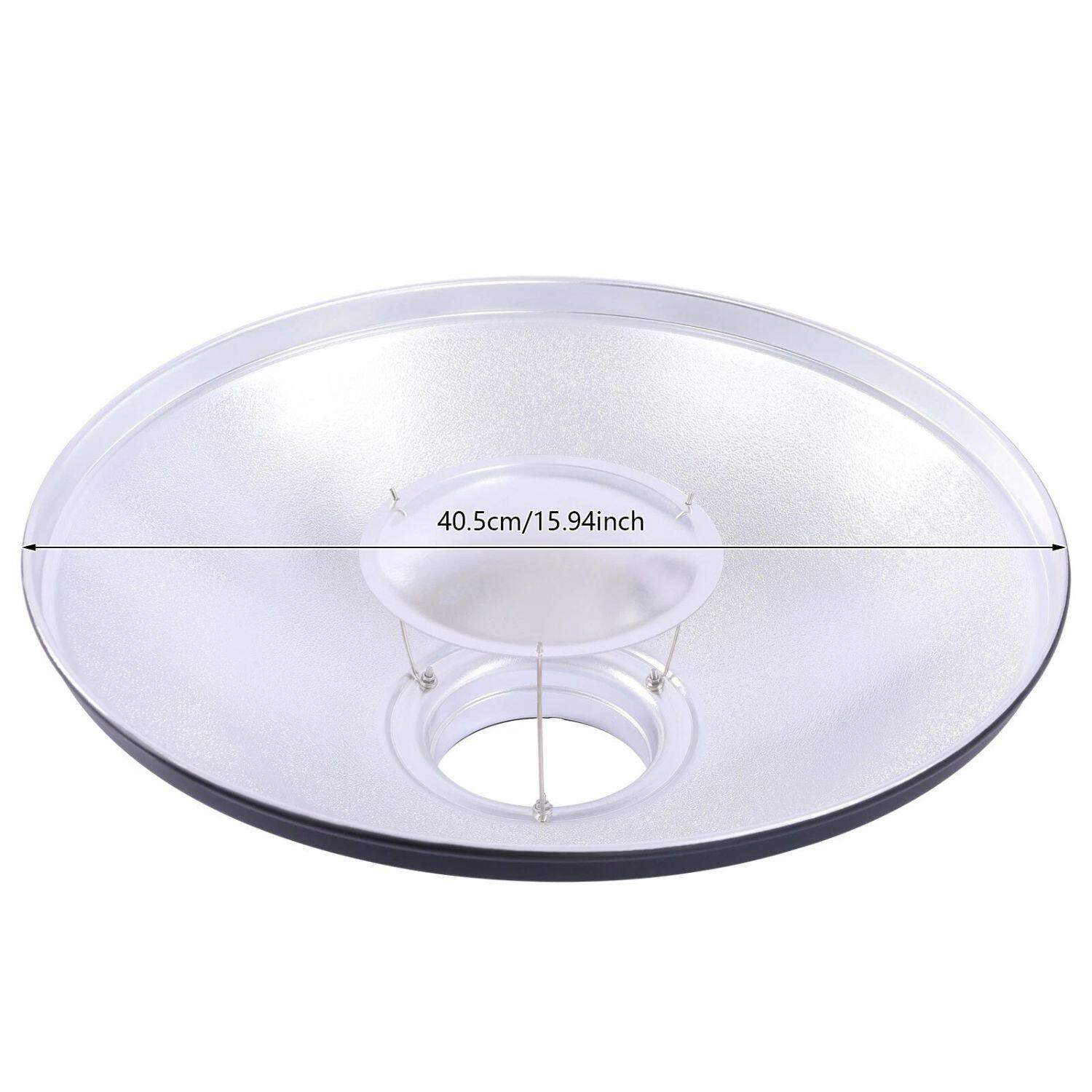 Back. Stock Preferred - Studio Reflector Beauty Dish 16" Photography.