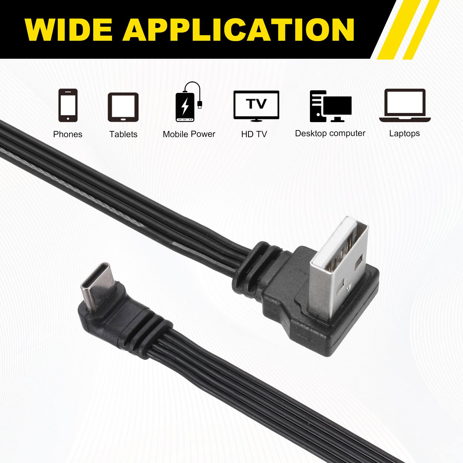 WIDE APPLICATION

TV, Phones, Tablets, Mobile Power, HD TV, Desktop computer, Laptops