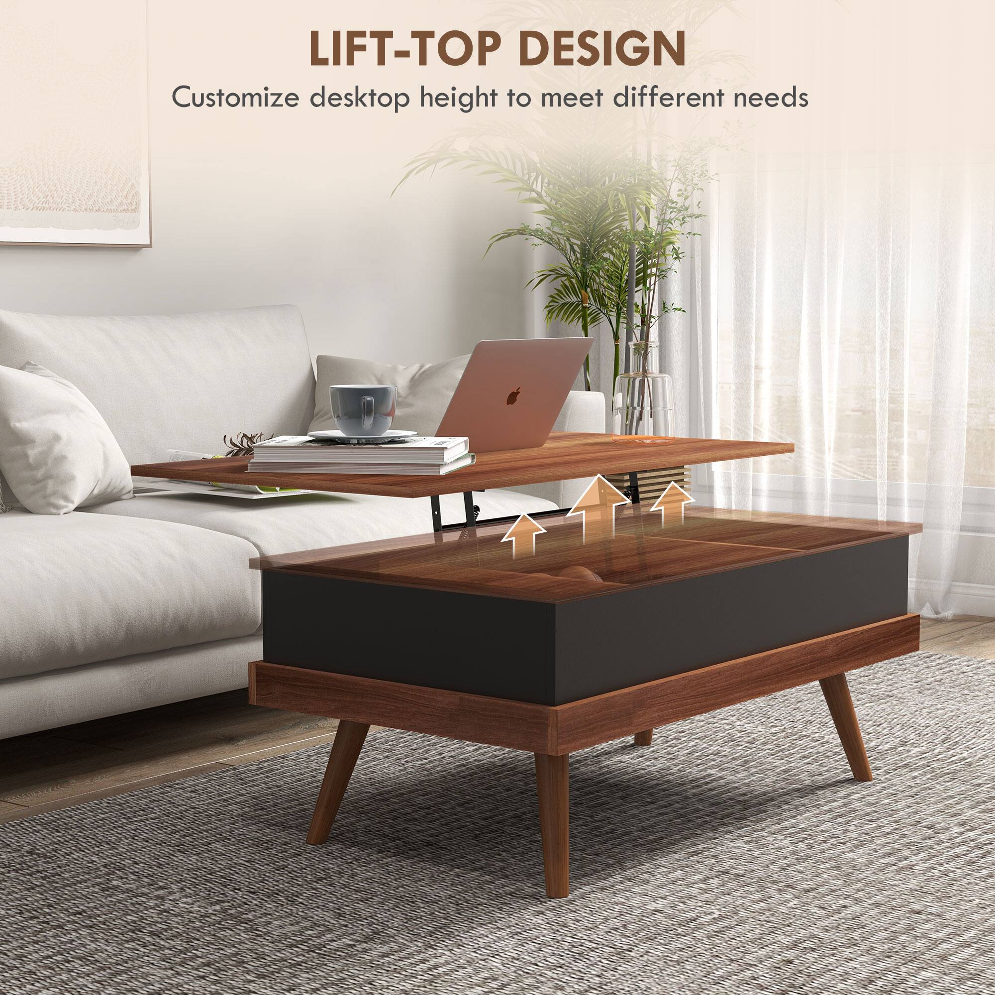 LIFT-TOP DESIGN
Customize desktop height to meet different needs