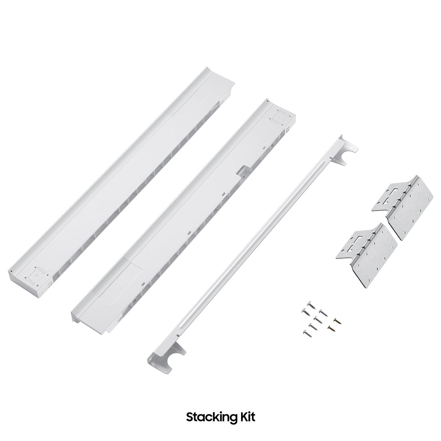 Stacking Kit for Samsung DV45DG6000HW Heat Pump Dryer and Matching Washer - White - Front_Zoom