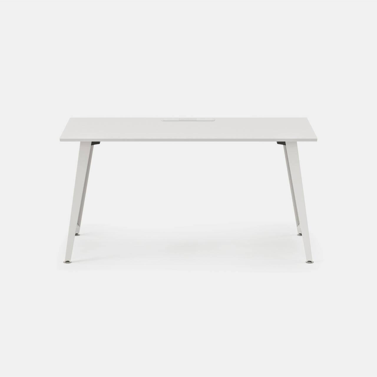 Angle. Branch Furniture - Office Desk 60" x 30" - White/White.