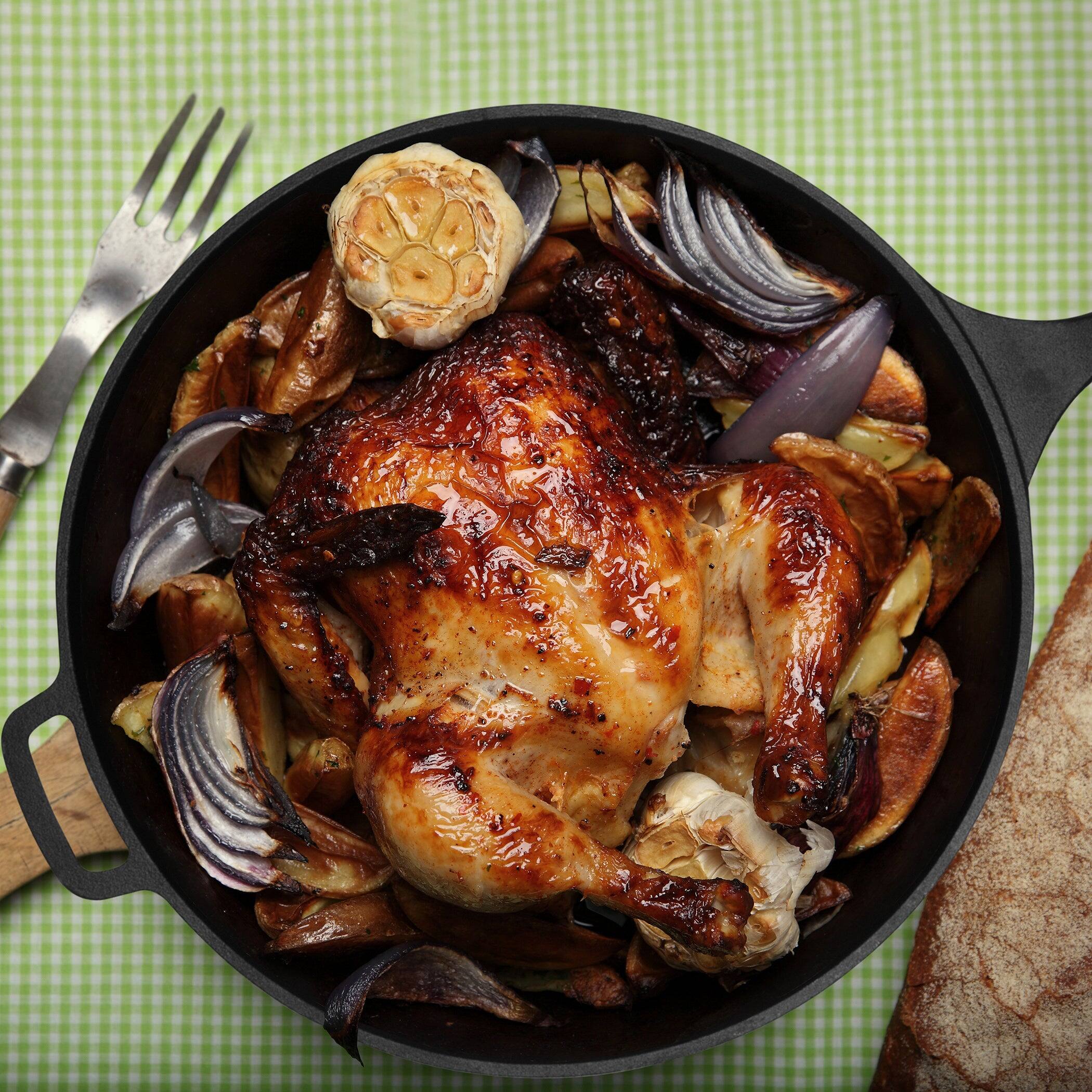 Alt View 1. Commercial Chef - COMMERCIAL CHEF 15 Inch Skillet - Black.