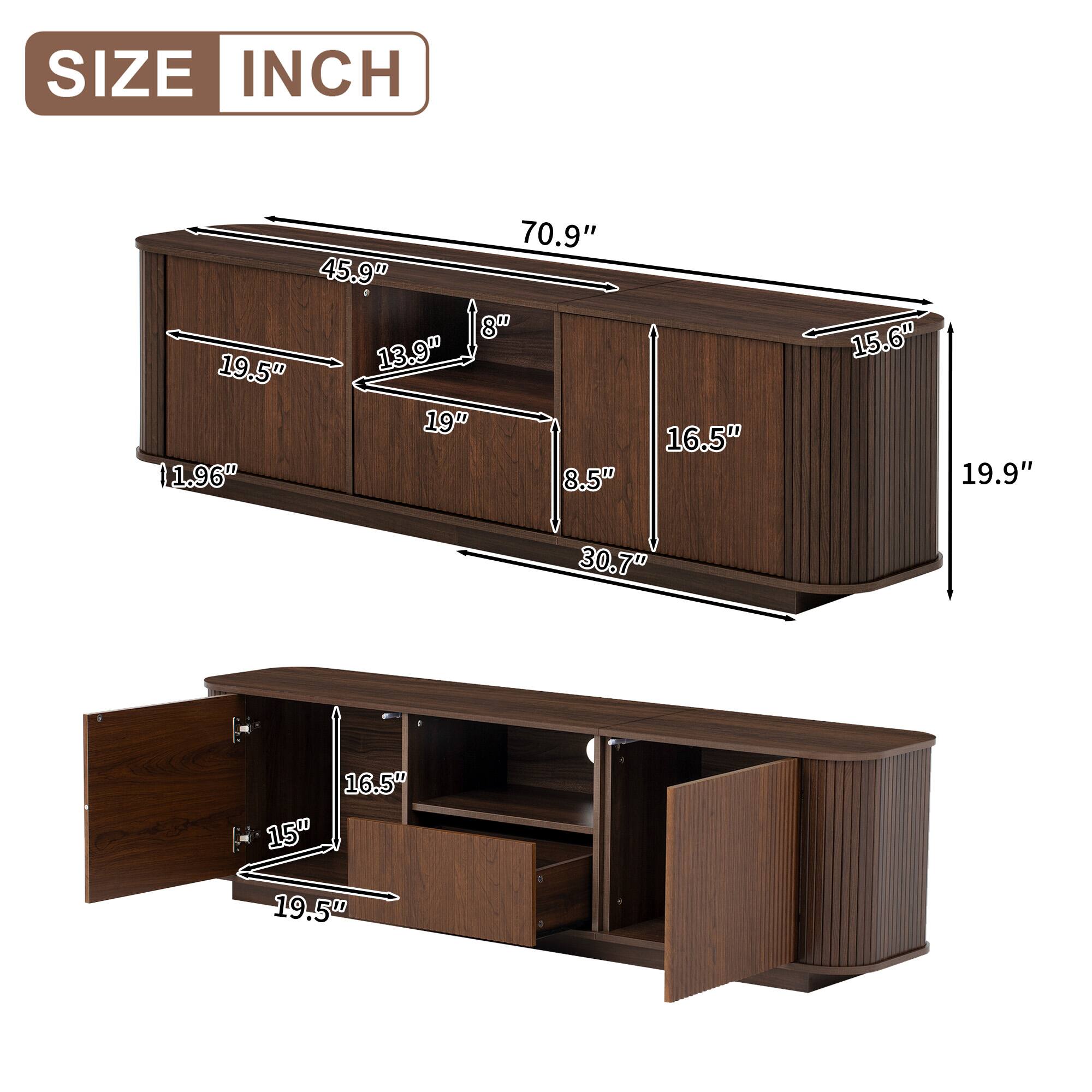 SIZE INCH  
70.9" 45.9" 8" 19.5" 13.9" 19" 11.96" 8.5" 16.5" 15.6" 19.9" 30.7" 16.5" 15" 19.5"