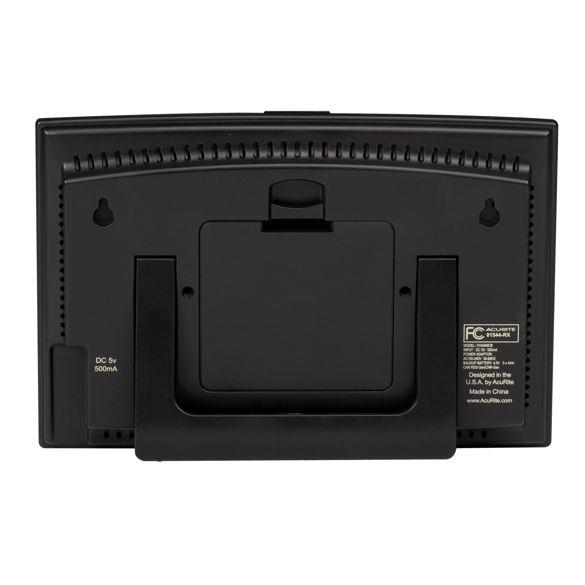 Left. AcuRite - Iris (5-in-1) Weather Station with Direct-to-Wi-Fi Display for Remote Monitoring - White/Black.