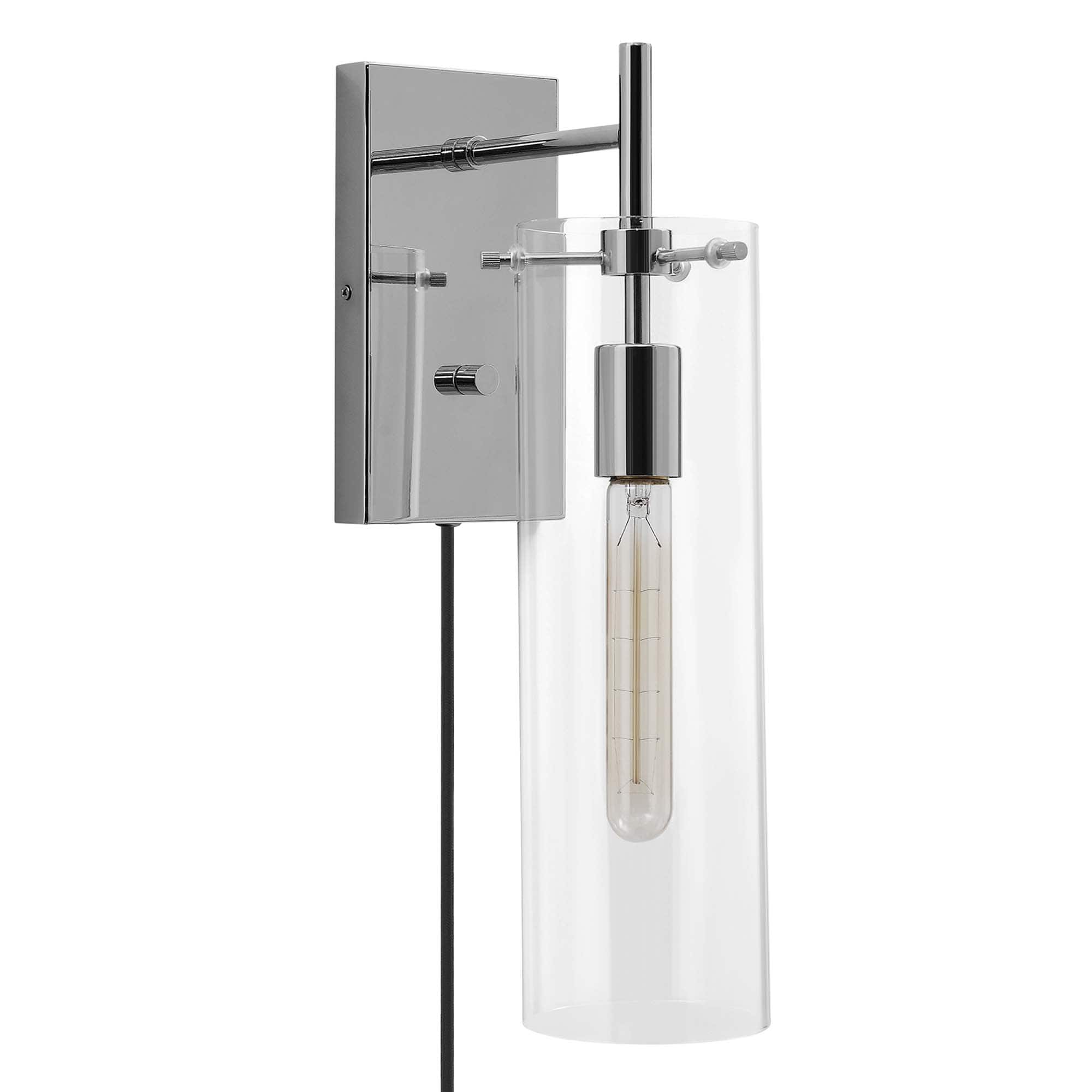 Skylark Wall Sconce by Modway - Clear Polished Nickel