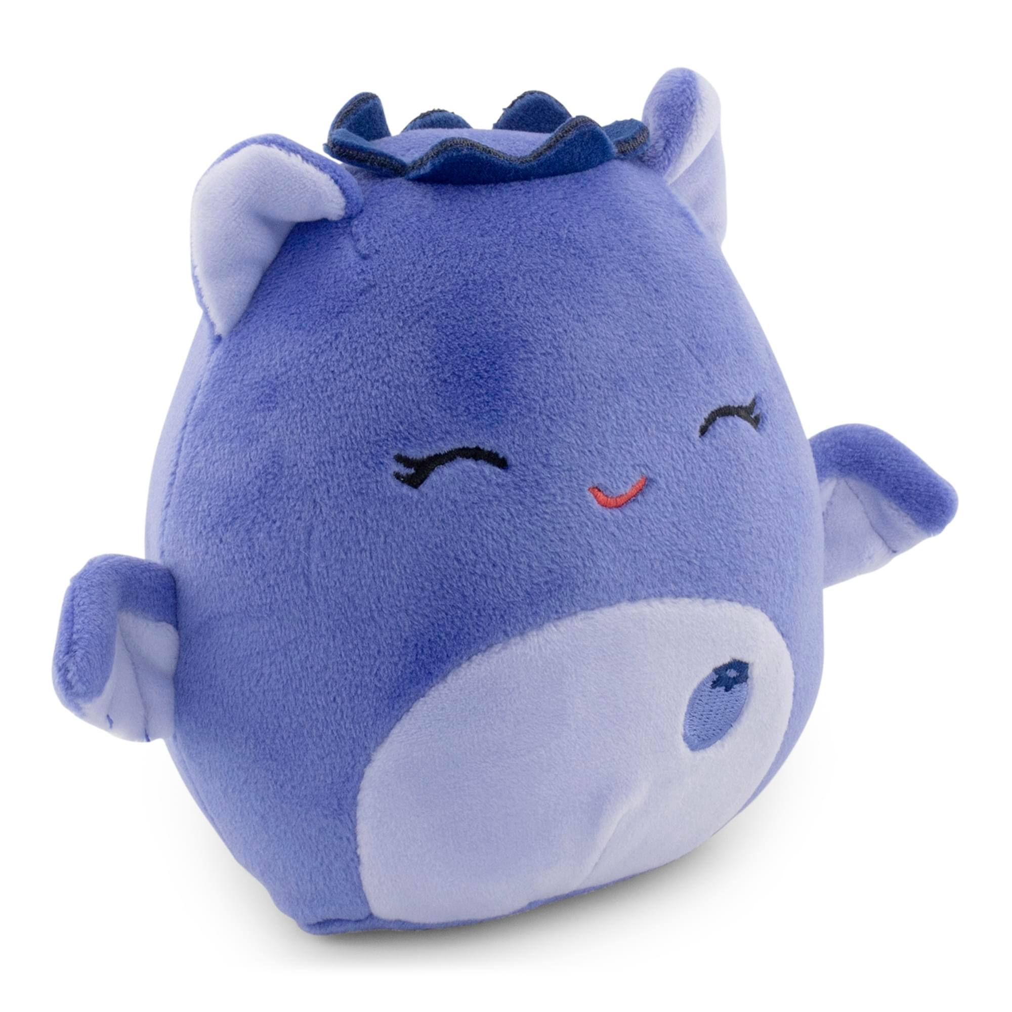 Alt View 1. Kellytoy - Squishmallows Fruit Hybrid Squad 5 Inch Plush | Bessie The Blueberry Bat - Blue.