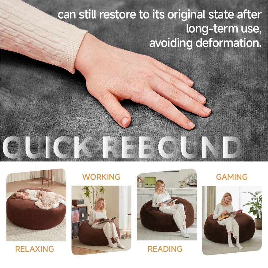 can still restore to its original state after long-term use, avoiding deformation.

QUICK REBOUND

WORKING  
RELAXING  
GAMING  
READING