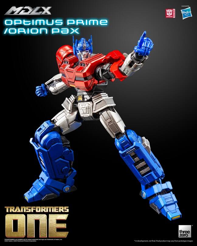 MELX  
Optimus Prime / Orion Pax  

TRANSFORMERS ONE  

*In development, not final. Final product may vary from prototype images.