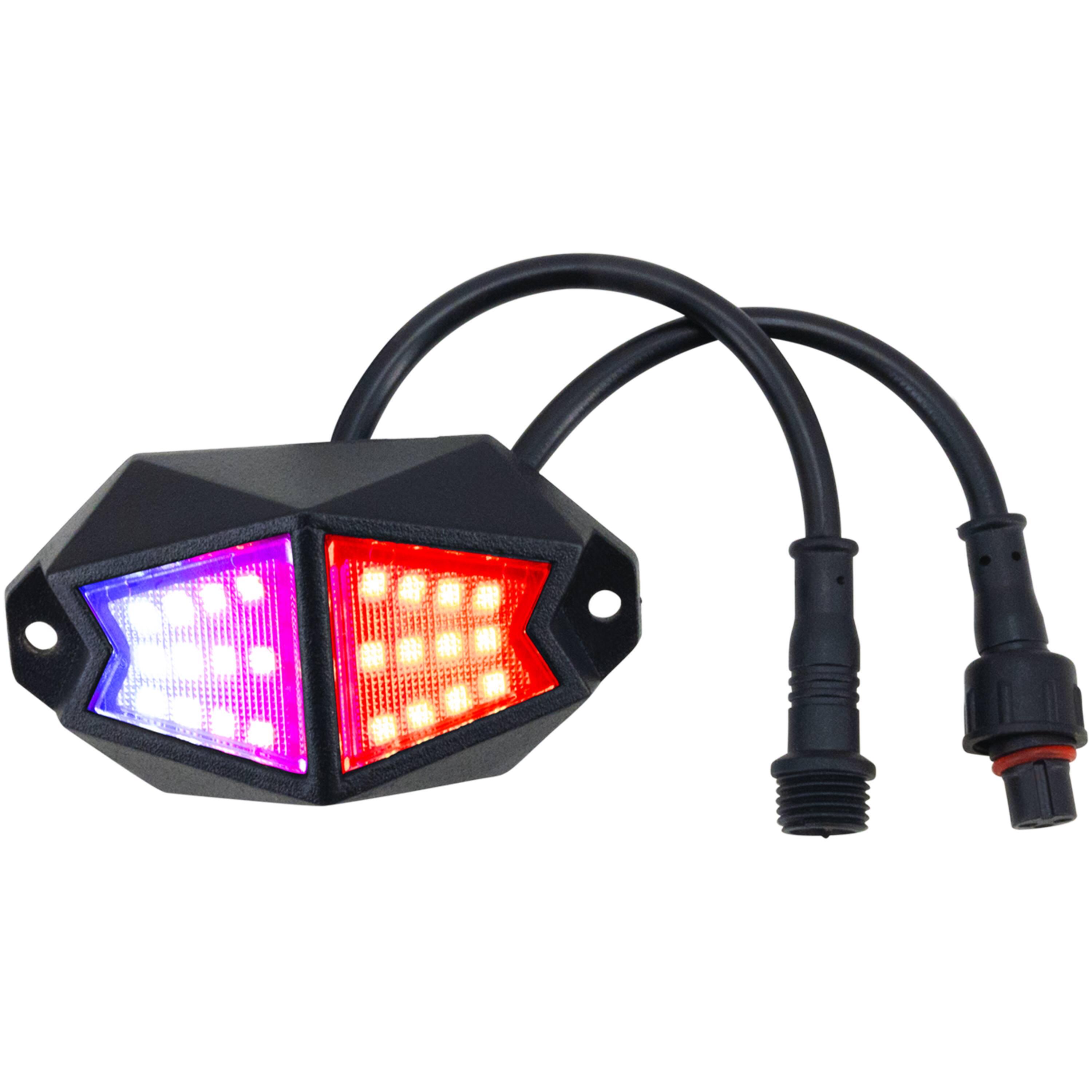 Alt View 11. Stinger - enLIGHT10 4-Way Expandable Dynamic RGB Rock Light Kit - Multi.