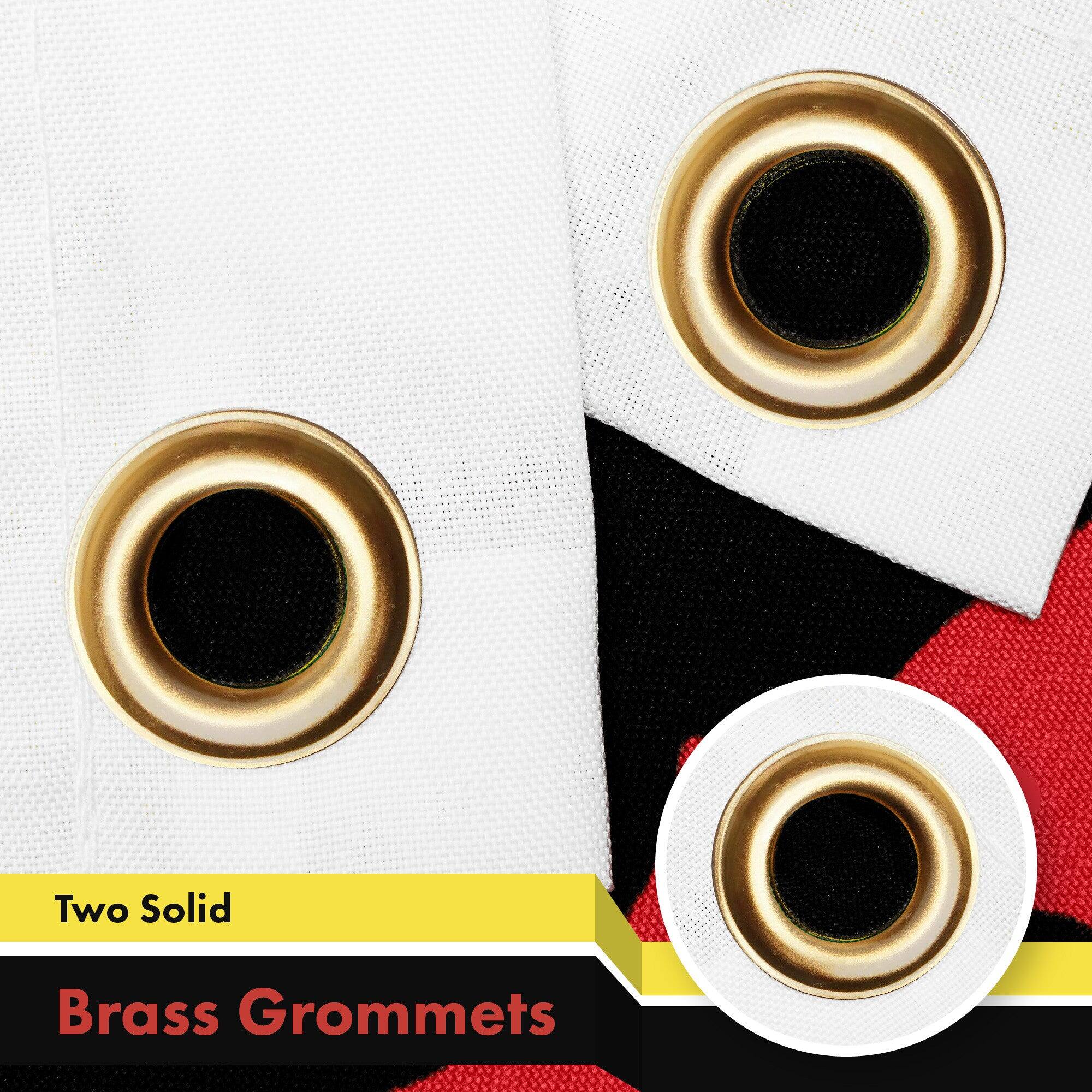 Two Solid Brass Grommets