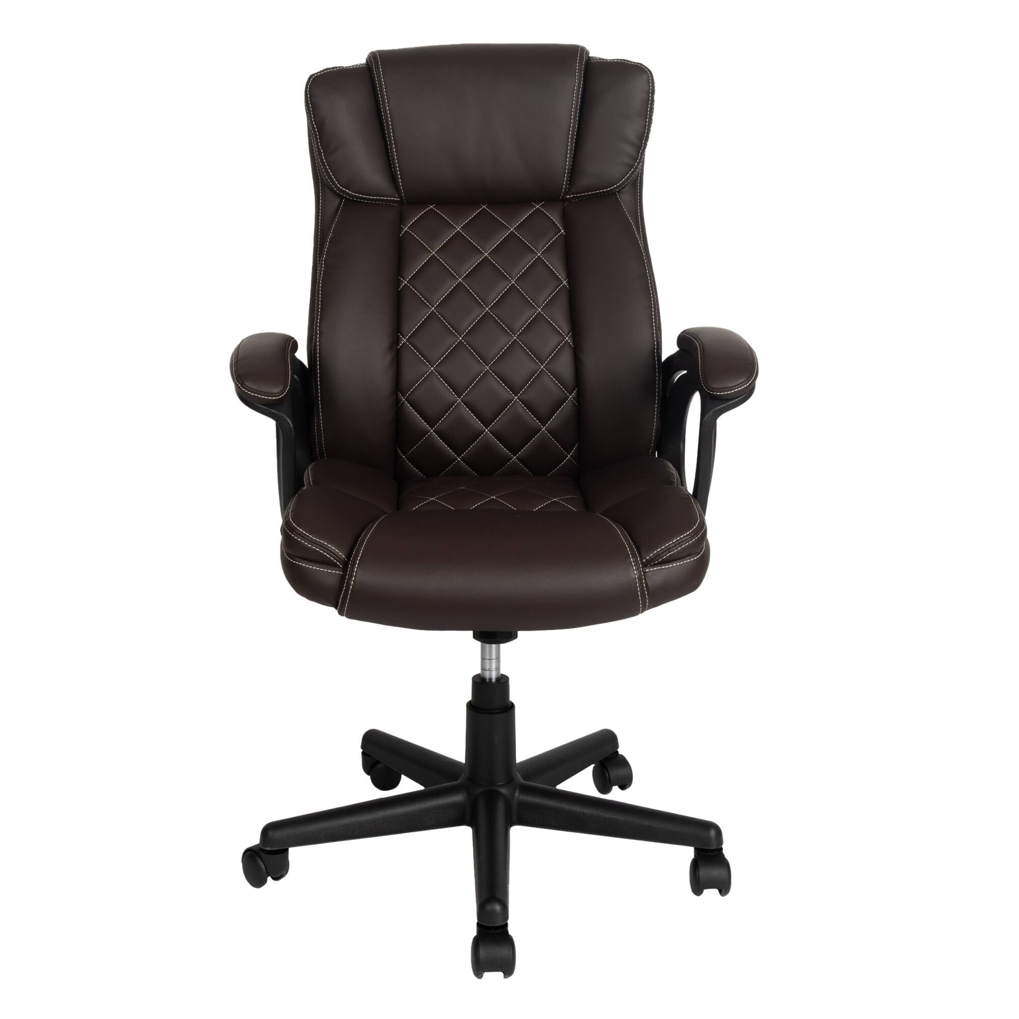 Alt View 1. GOODSILO - Ergonomic Executive Office Chair with High Back Support and Adjustable Features - Brown.