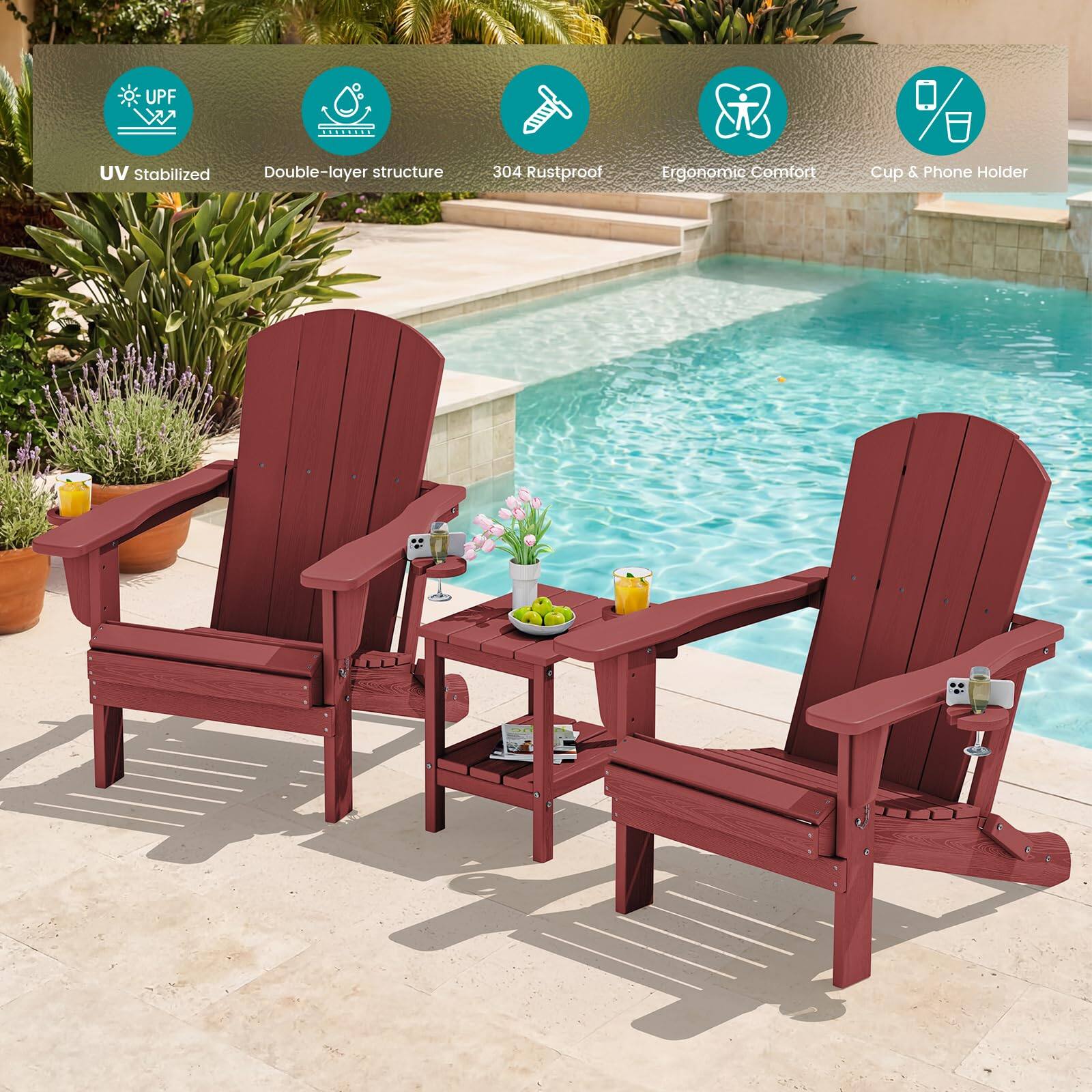 UPF UV Stabilized Double-layer structure 304 Rustproof Ergonomic Comfort Cup & Phone Holder