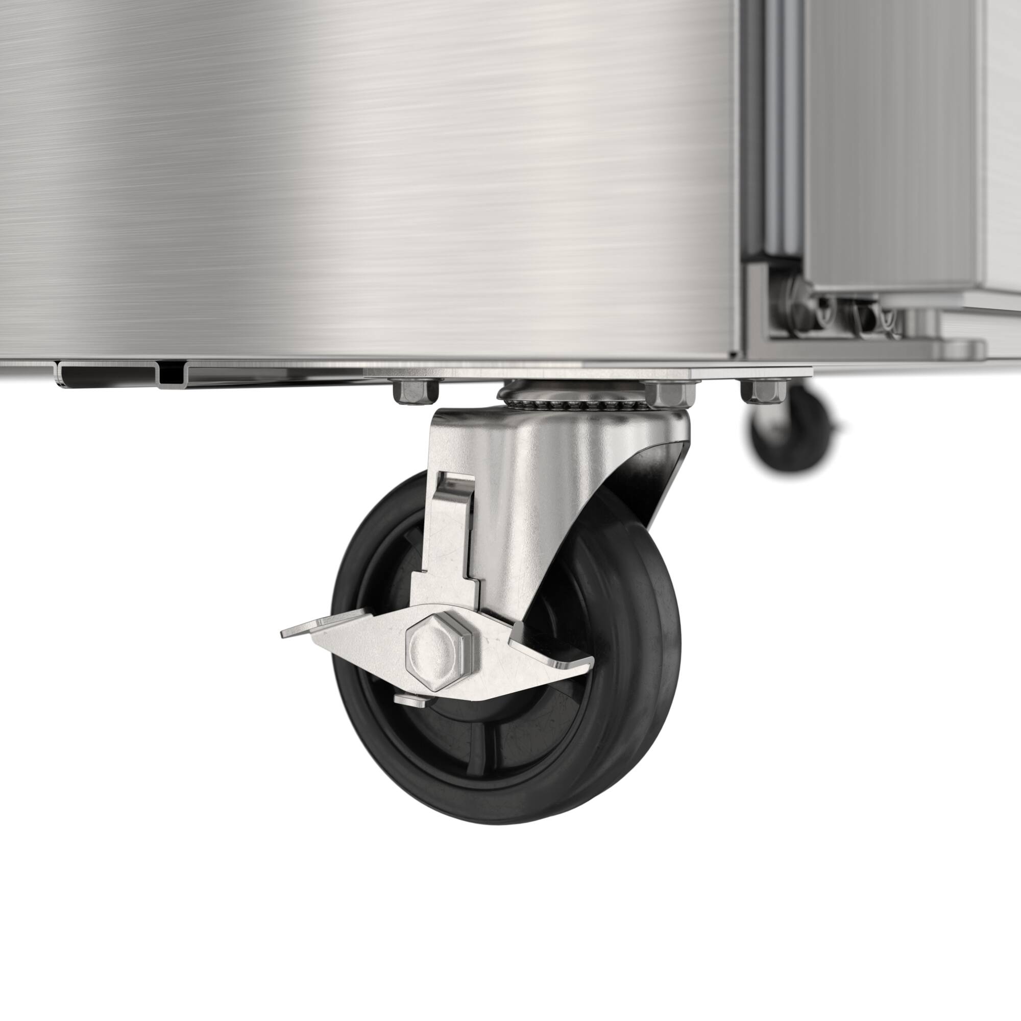 Alt View 7. Koolmore - 60 in. Commercial 2-Door Refrigerated Mega Salad and Sandwich Prep Table, 24 Pan Capacity and 18.4 Cu. Ft. of Storage - Stainless steel.