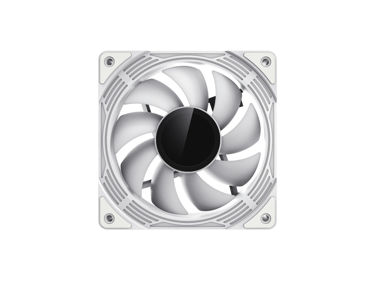 Alt View 2. GAMEMAX - GAMEMAX FN12A-C8I-W, 120mm White ARGB Cooling Fan - White.