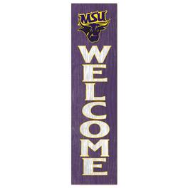 Jardine - Minnesota State Mavericks 12'' x 48'' Welcome Outdoor Leaner - Purple
