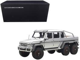 Mercedes G63 AMG 6X6 Silver 1/18 Model Car by Autoart - Silver