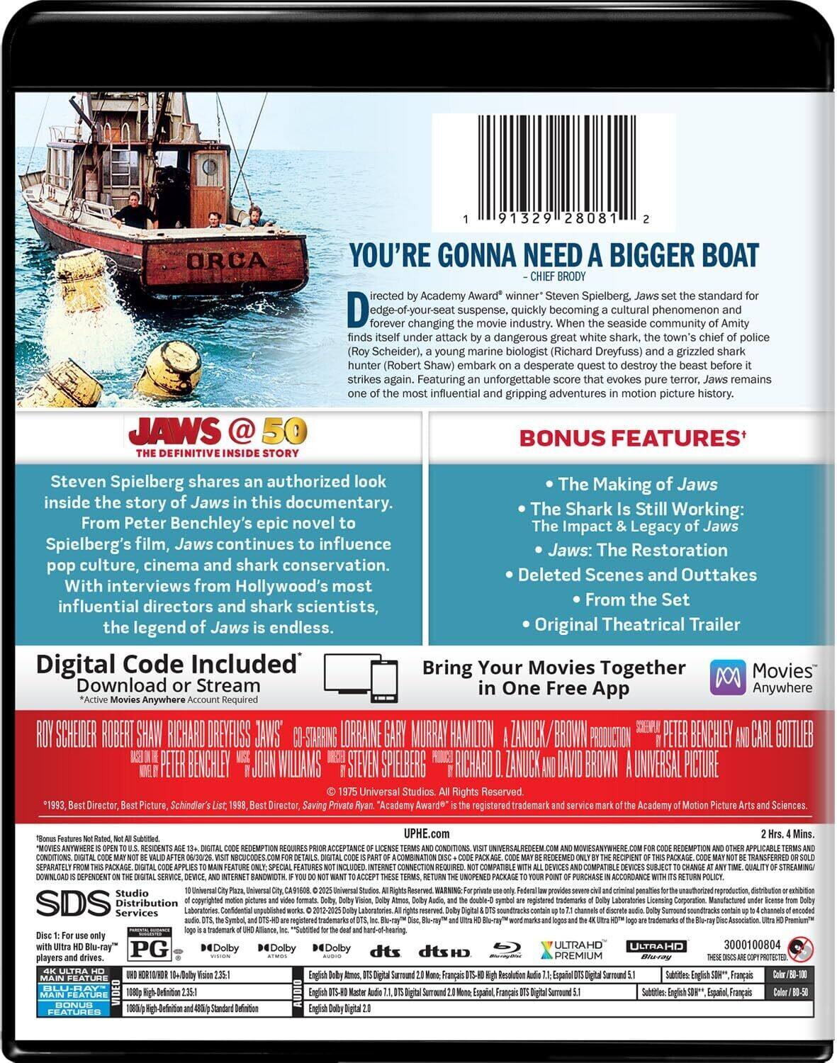 Alt View 1. Jaws 50th Anniversary [UHD].