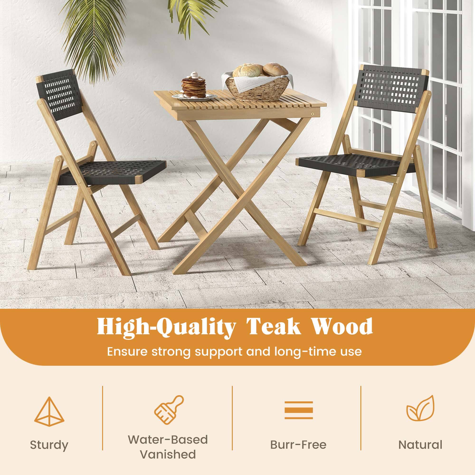 High-Quality Teak Wood: Ensure strong support and long-time use. Sturdy, water-based, vanished, burr-free, and natural.
