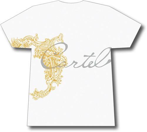 Front Standard. Red - Cartel Men's T-Shirt (Small) - White.