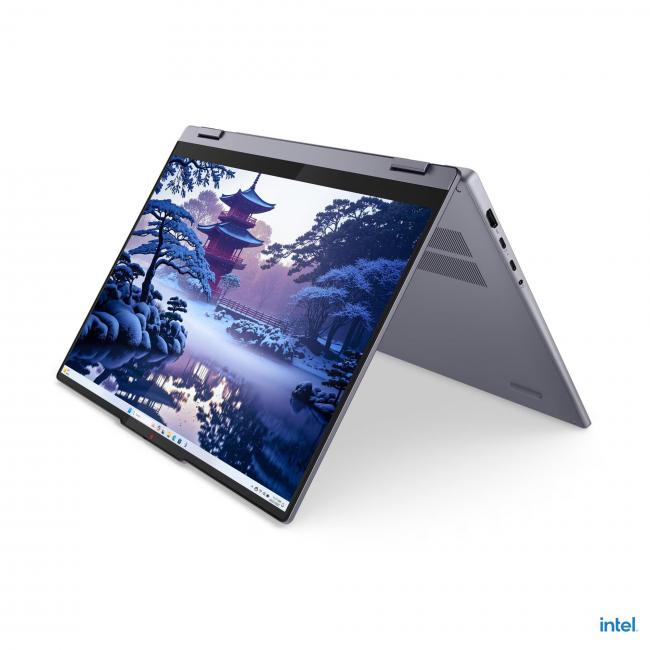 Alt View 8. Lenovo - Lenovo IdeaPad 5i 16" WUXGA IPS Touchscreen Convertible 2-in-1 Notebook Intel Core Ultra 5 225U 16GB RAM 512GB SSD Luna - Luna Grey.
