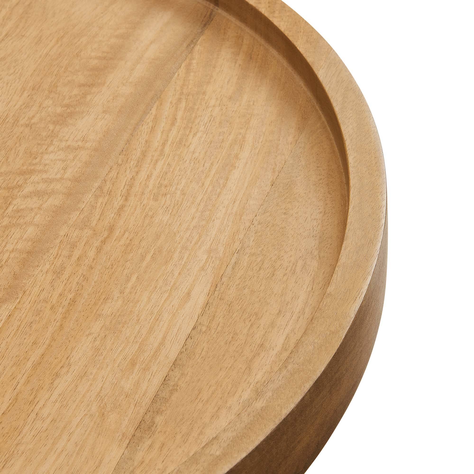 Alt View 4. Modway - Chiro Round Wood Side Table by Modway - Natural.