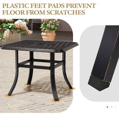 PLASTIC FEET PADS PREVENT FLOOR FROM SCRATCHES