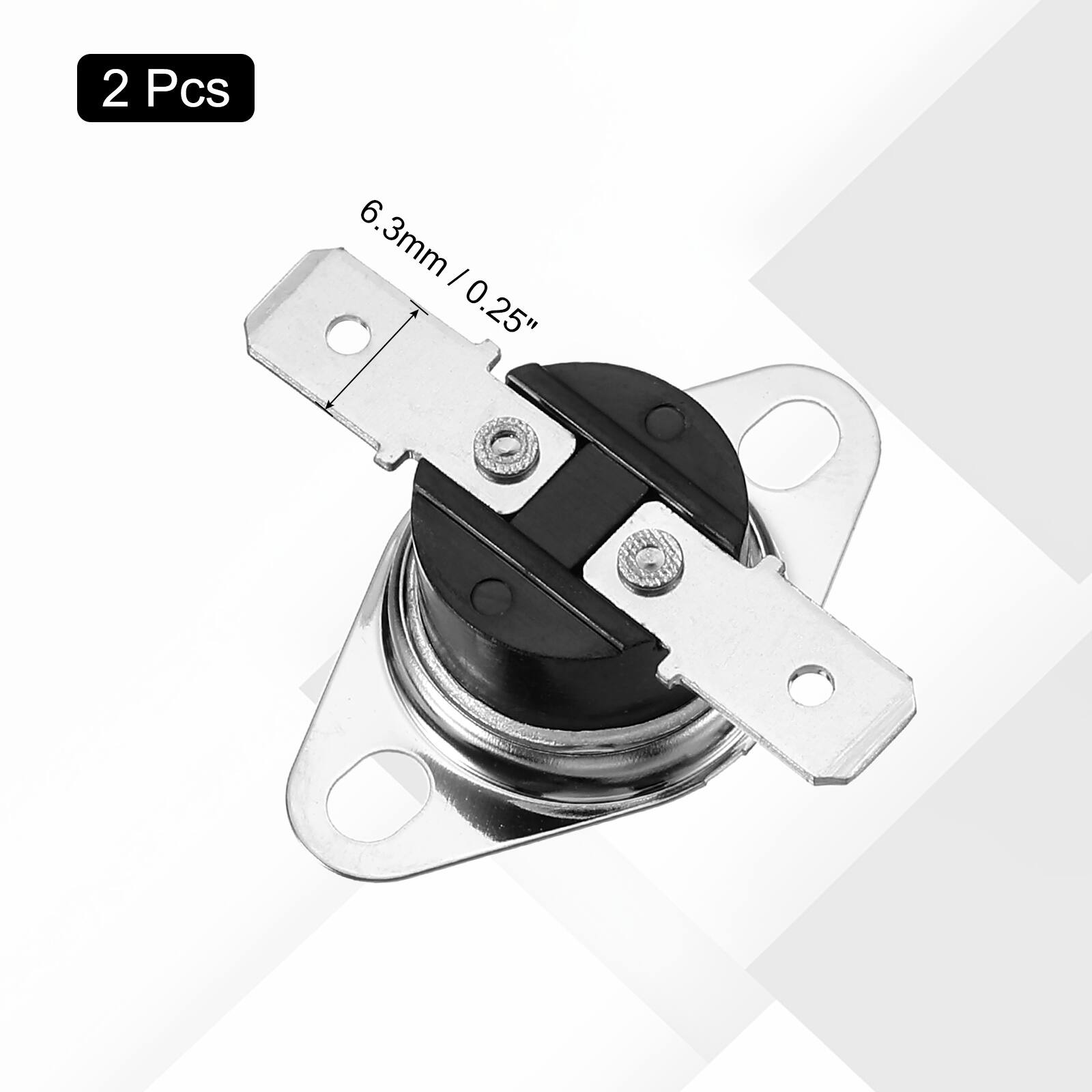 2 Pcs 6.3mm / 0.25"