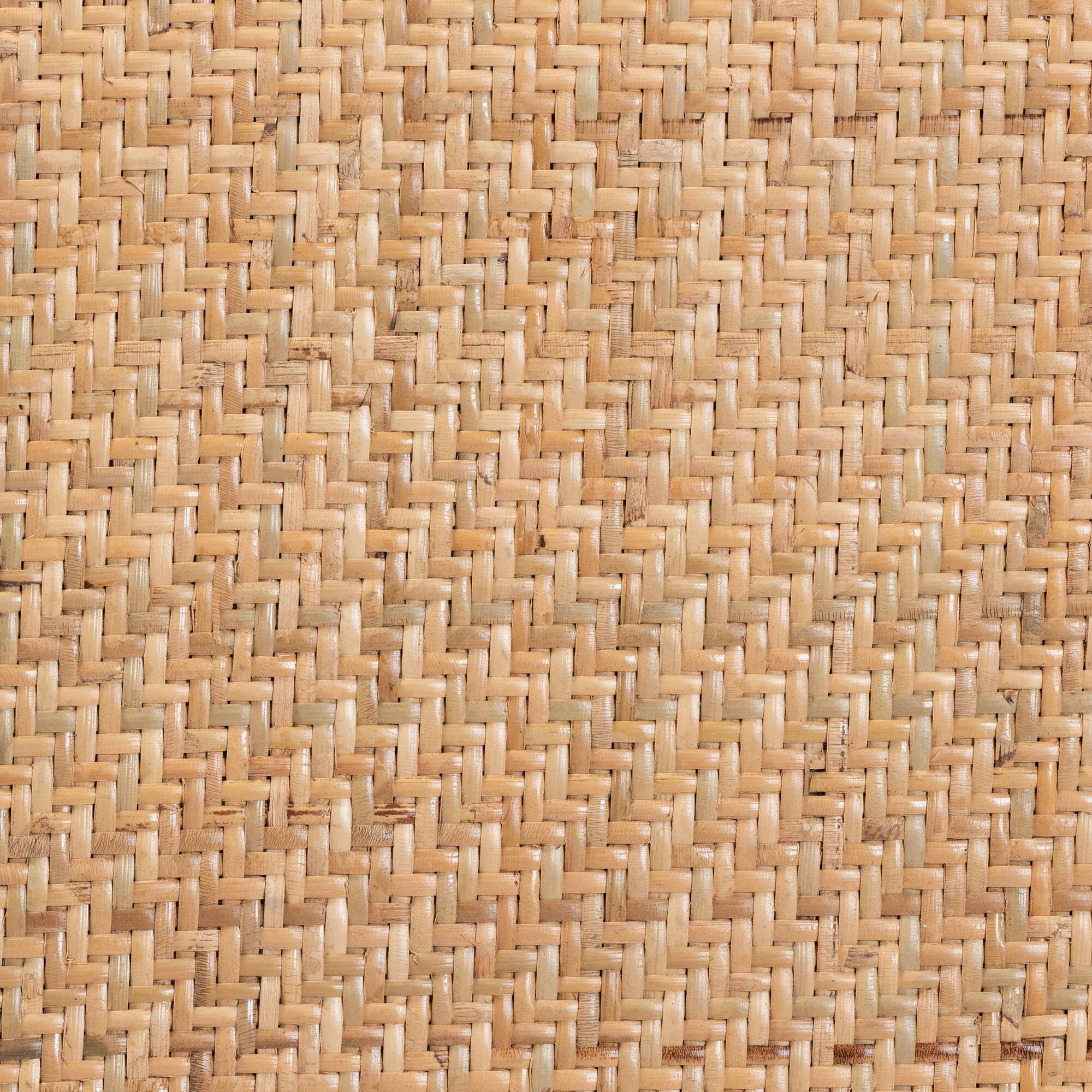 Alt View 2. Baxton Studio - Tartan Mid-Century Modern Woven Rattan and Wood 2-Piece Dining Chair Set - Natural Brown.