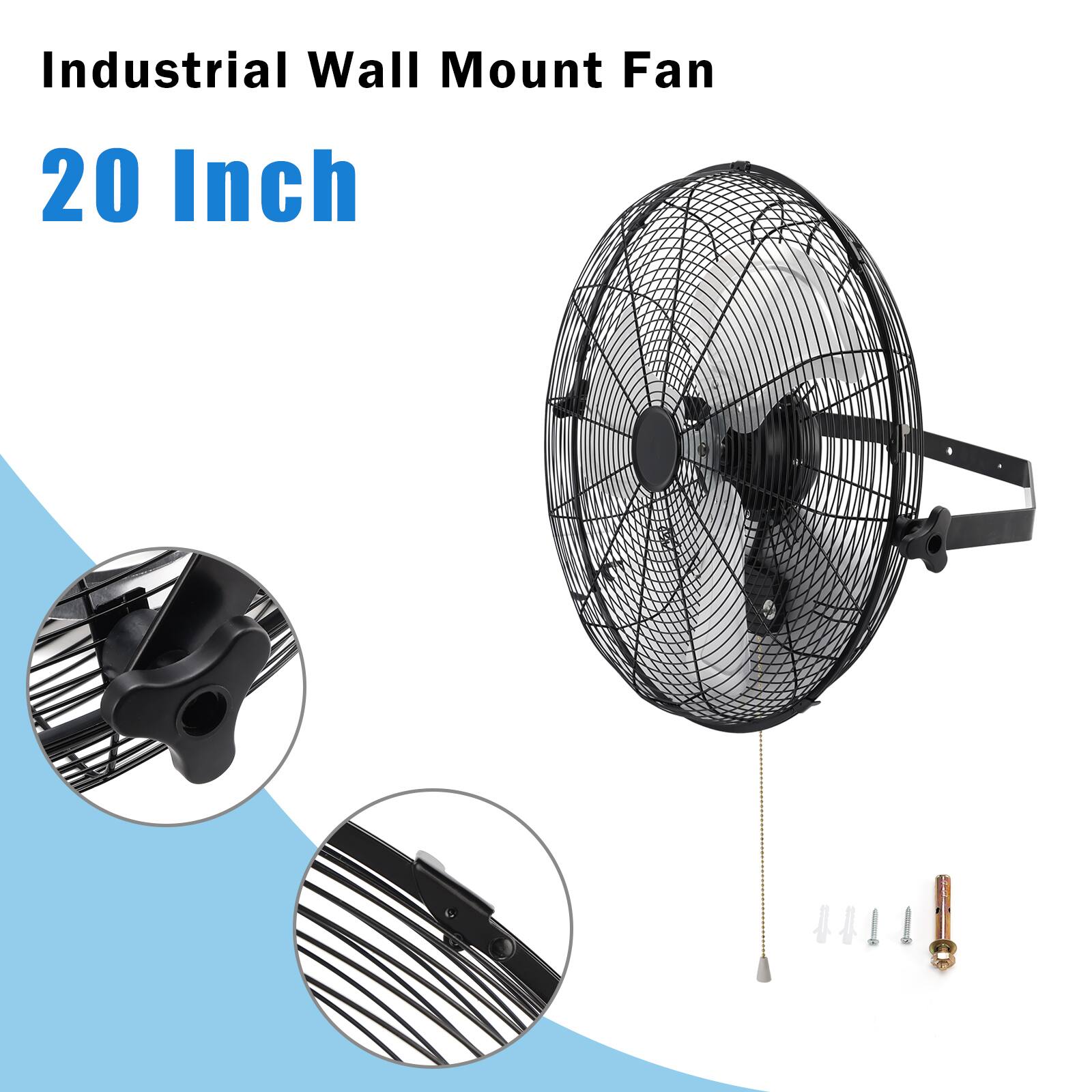 Industrial Wall Mount Fan 20 Inch