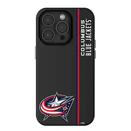 Keyscaper - NHL - Columbus Blue Jackets Sidebar Magnetic iPhone Case - 15 - Black