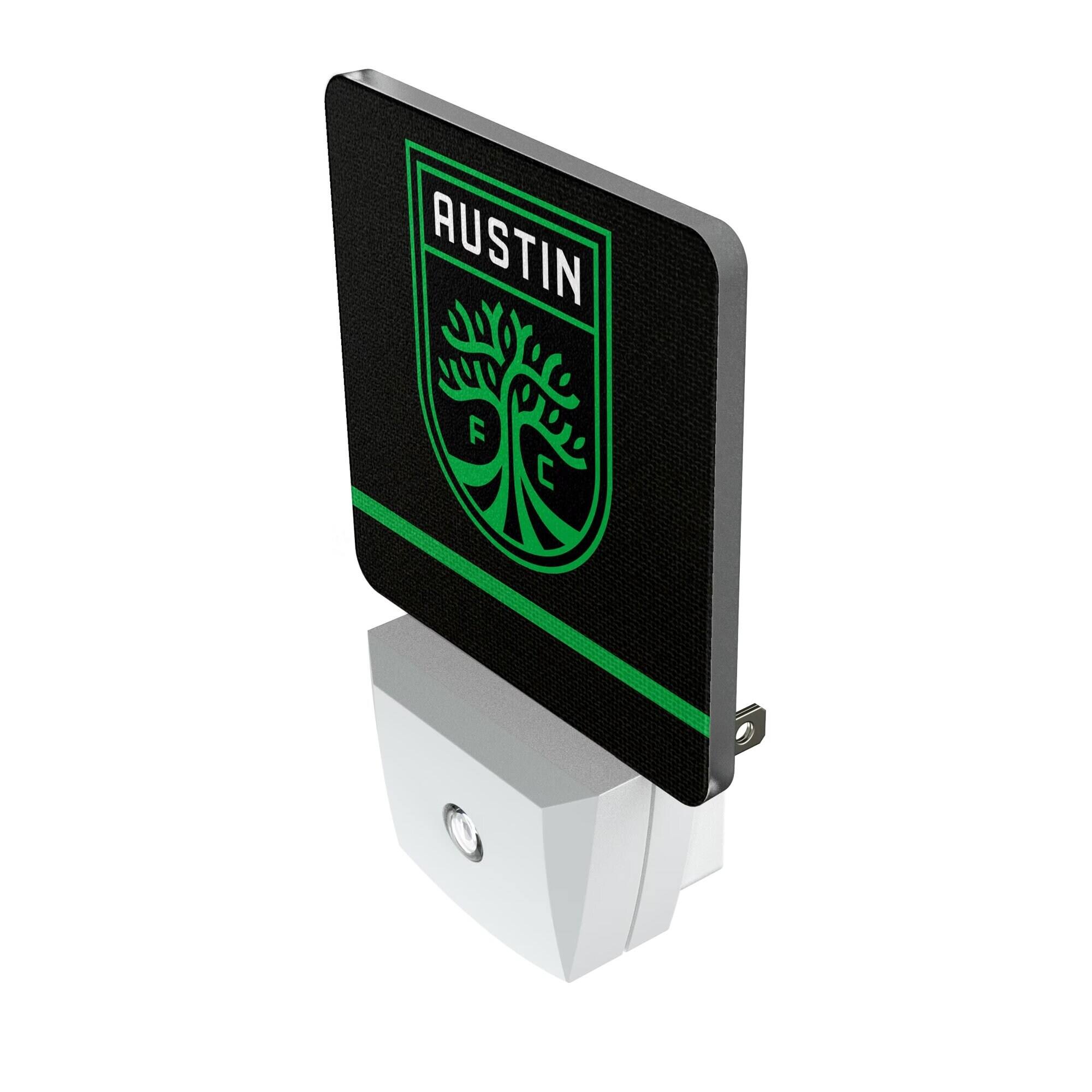 Alt View 1. Keyscaper - Austin FC Team Stripe Nightlight 2-Pack - Multicolor.
