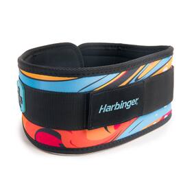 Harbinger - Women's 4.5" Foam Core Belt - Small - Swirl Orange/Blue