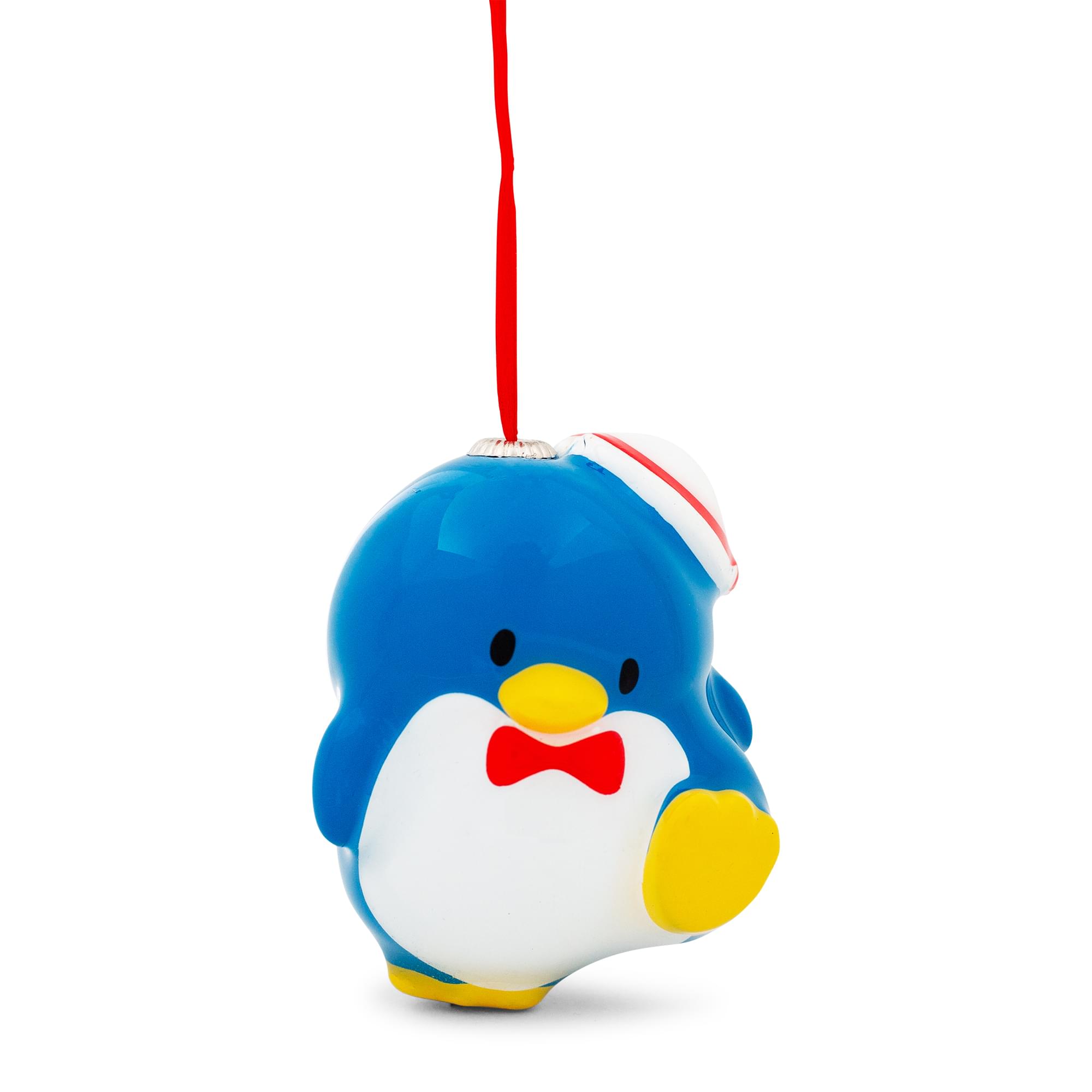 Front. Surreal Entertainment - Sanrio Tuxedosam 4-Inch Shatterproof Decoupage Ornament - Blue.