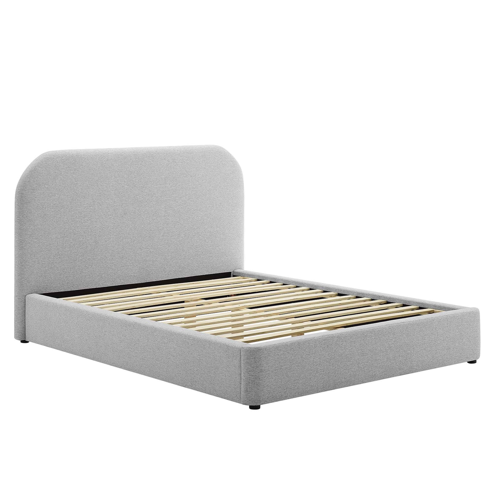Alt View 1. Modway - Sienna Performance Velvet King Platform Bed - White.
