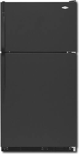 Front Standard. Maytag - 18.2 Cu. Ft. Top-Mount Refrigerator - Black.