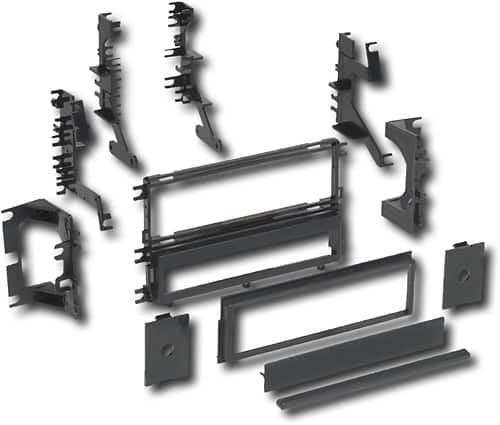 Front. Metra - Dash Kit for Select 1985-2007 Dodge Mitsubishi Plymouth DIN - Black.