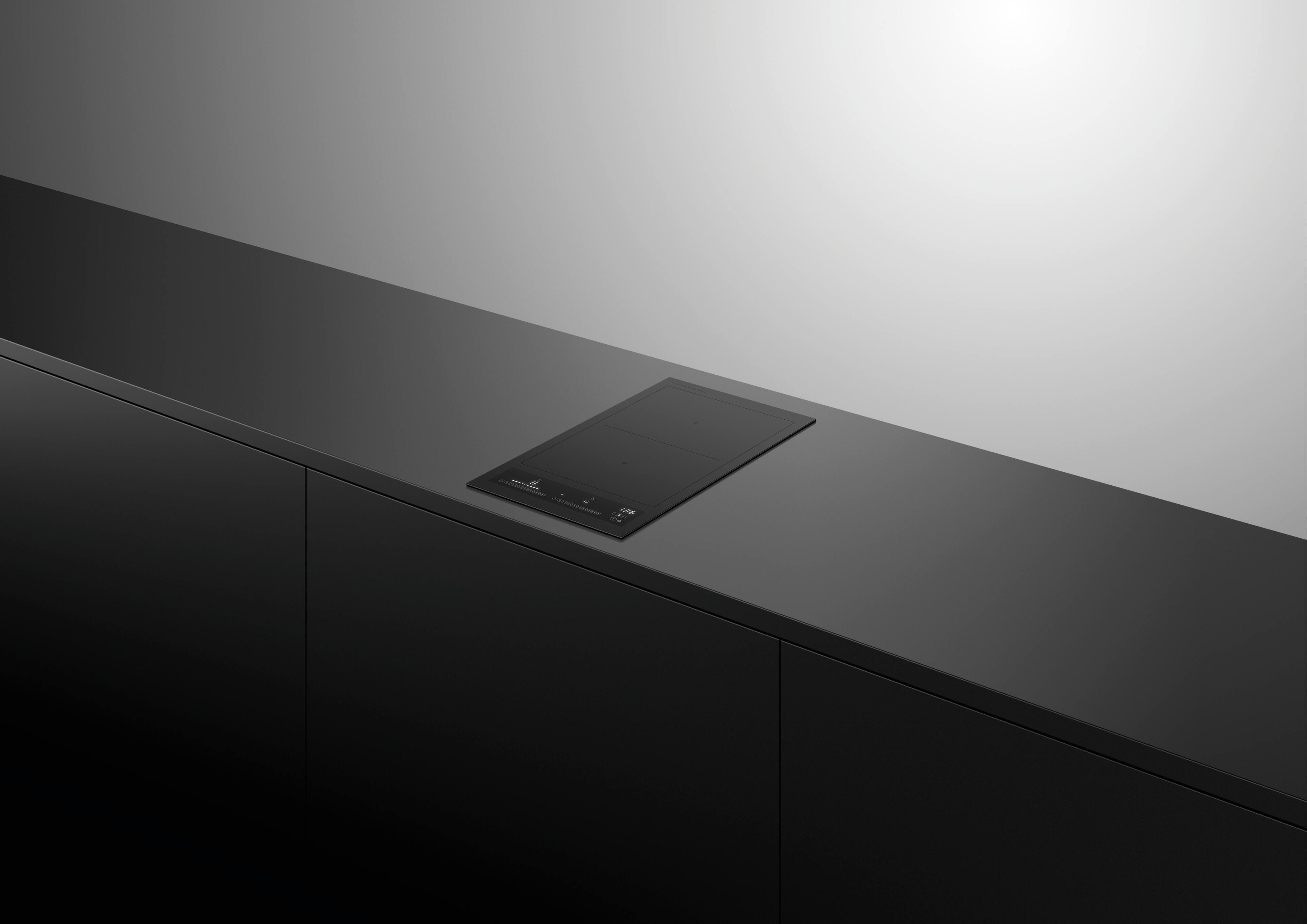 Alt View 14. Fisher & Paykel - 12"  Built-in Electric Cooktop, 2 Elements with SmartZone - Black.