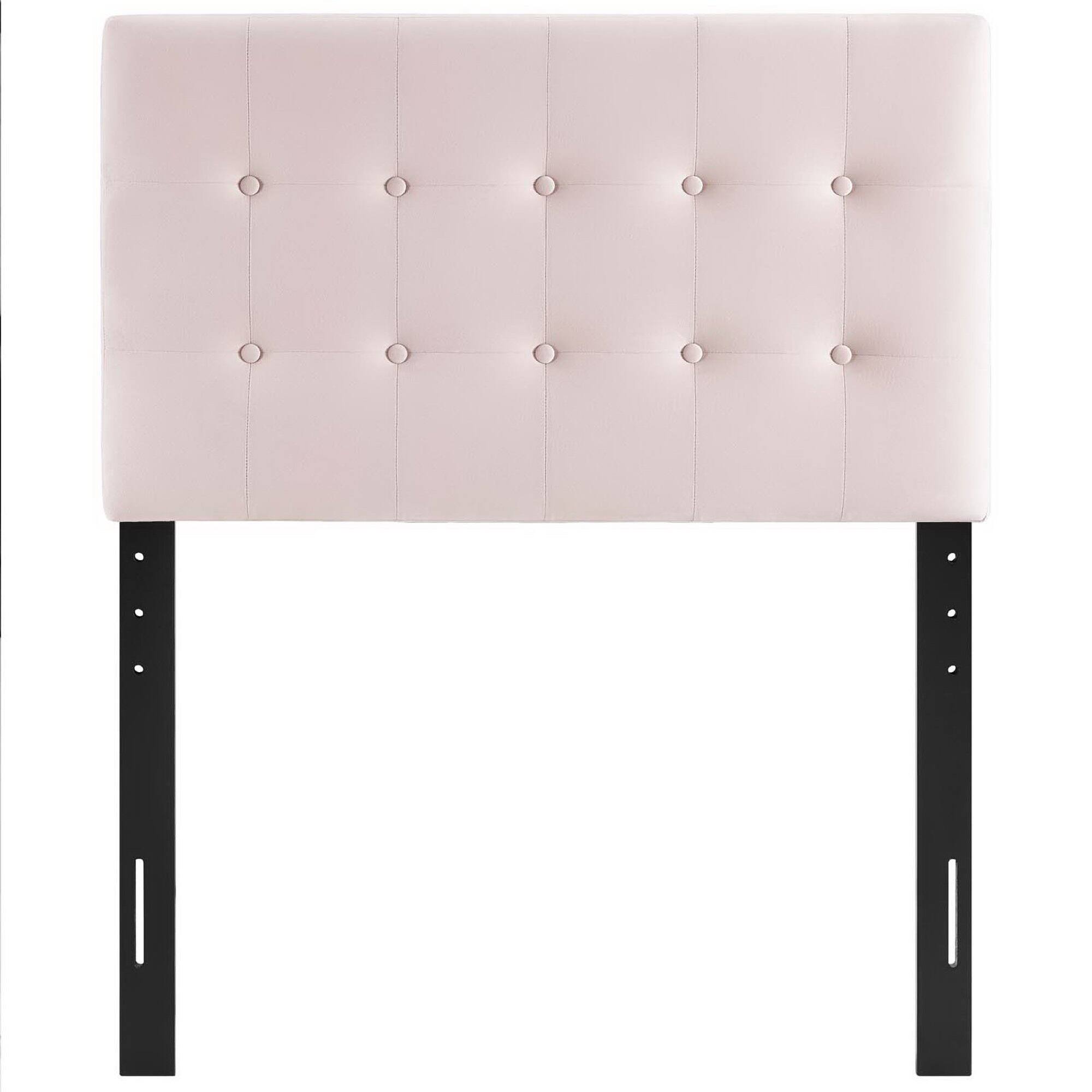 Alt View 1. Modway - Emily Biscuit Tufted Performance Velvet Twin Headboard by Modway - Red.