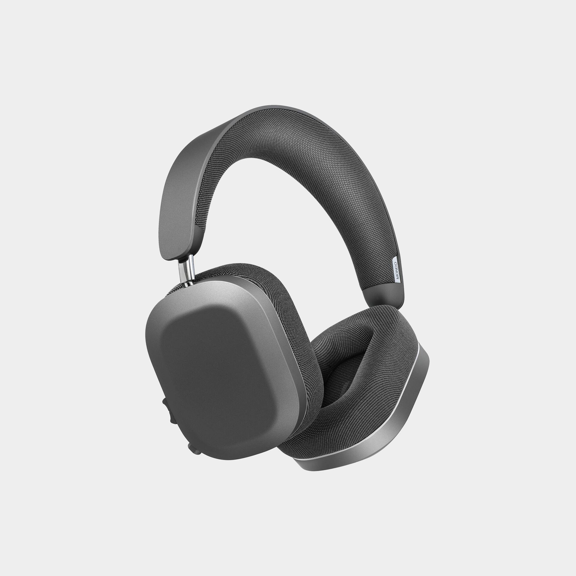 Left. MONDO - Over Ear Wireless Headphones , Bluetooth 5.3, 48 hour battery - Graphite.