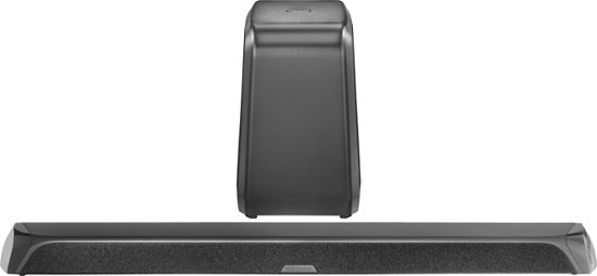 Insignia™ - 2.1-Channel Soundbar with Wireless Subwoofer - Black - Front_Zoom