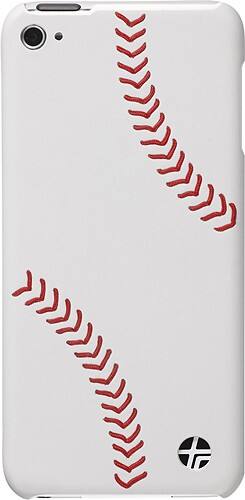 Front Standard. Trexta - Baseball Snap-On Case for Apple® iPod® touch 4th Generation - White.
