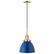 Front. Camden&Wells - Madison Pendant Light - Blue/Brass.