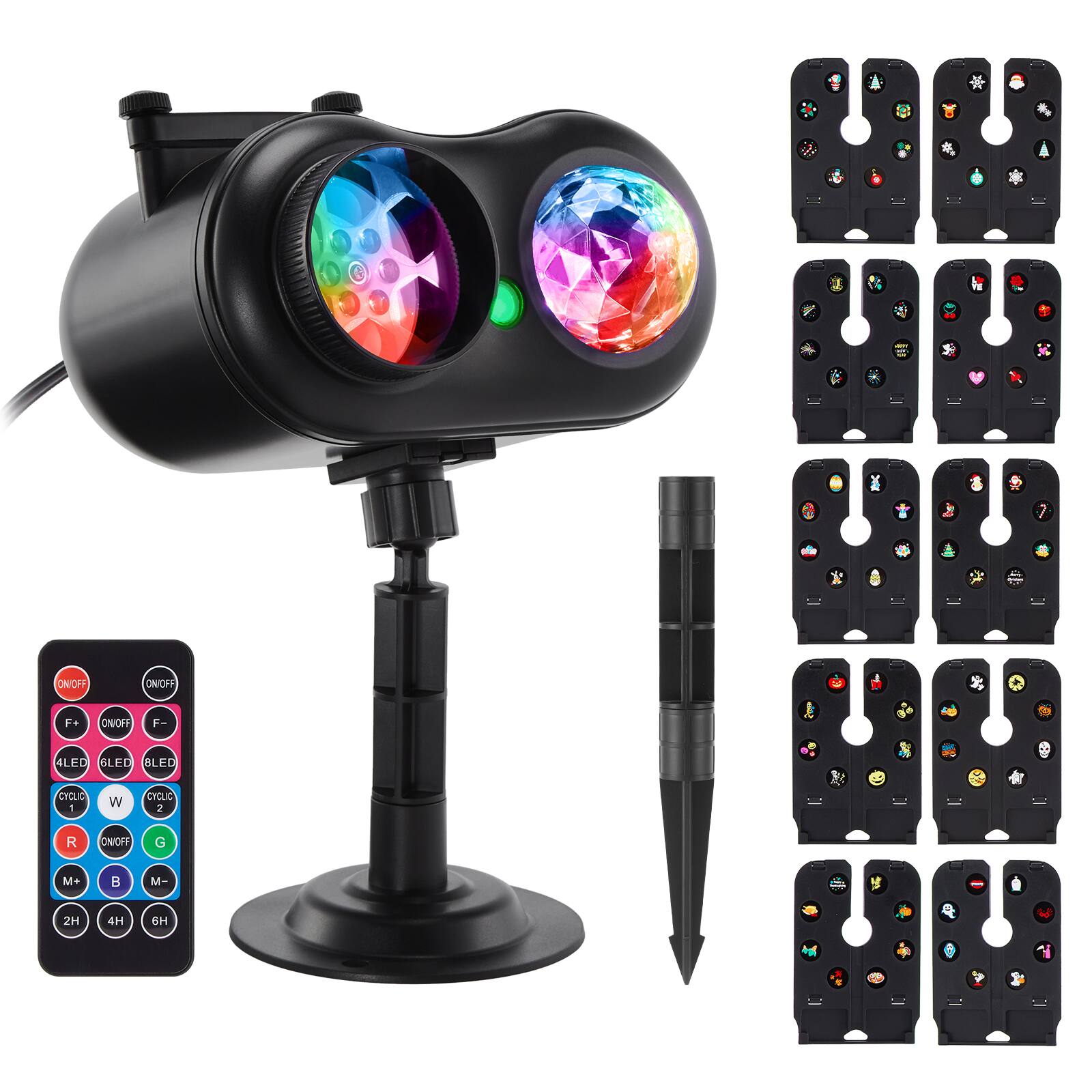 ON/OFF F+ ON/OFF F-  
4LED BLED BLED  
CYCLC 1 W CYCLC 2 R  
ON/OFF G M+ B M-  
2H 4H