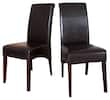 Simpli Home - Avalon Deluxe Parson Chairs (2-Pack) - Dark Brown - Larger Front