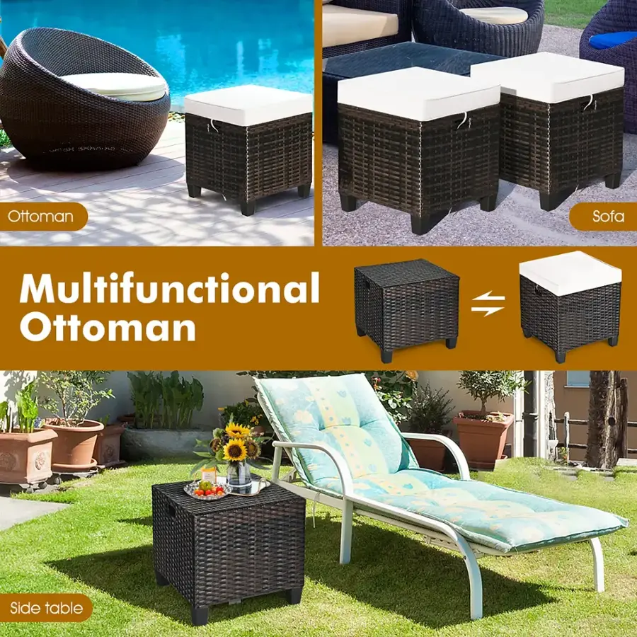 Multifunctional Ottoman Side Table