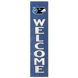 Jardine - Rockhurst Hawks 12'' x 48'' Welcome Outdoor Leaner - Blue